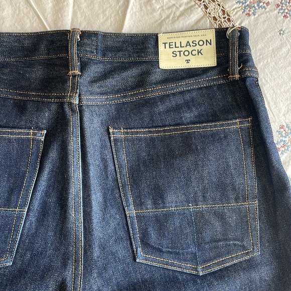Tellason Stock 34w 36l. UNWASHED barely worn - Picture 3 of 6